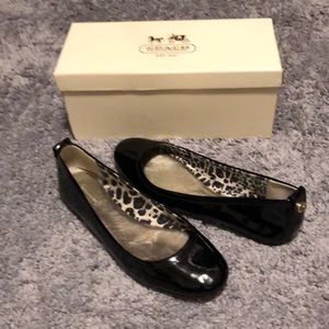 Coach Anora patent ballet flats size 7.5